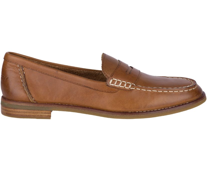 Sperry Seaport Penny Loafers - Women's Loafers - Brown [FT1058392] Sperry Top Sider Ireland